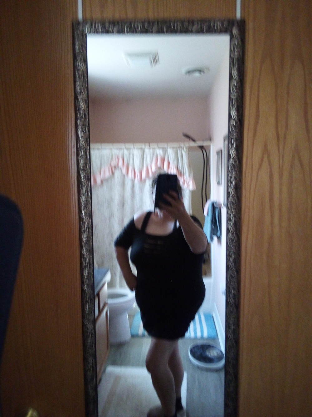 Black Plus Size Mini Dress